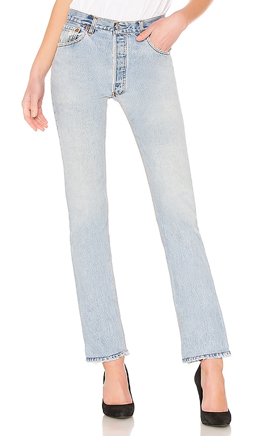 redone straight leg jeans