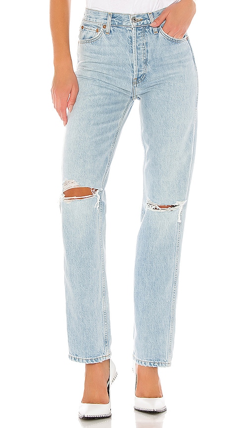 redone loose jeans