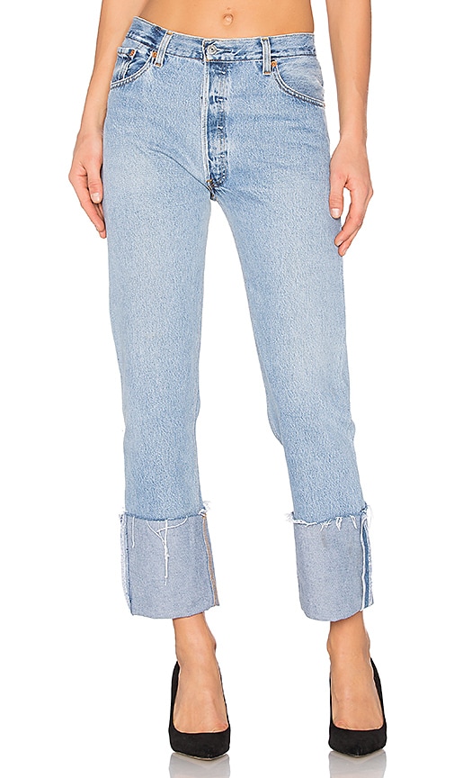 high cuffed jeans