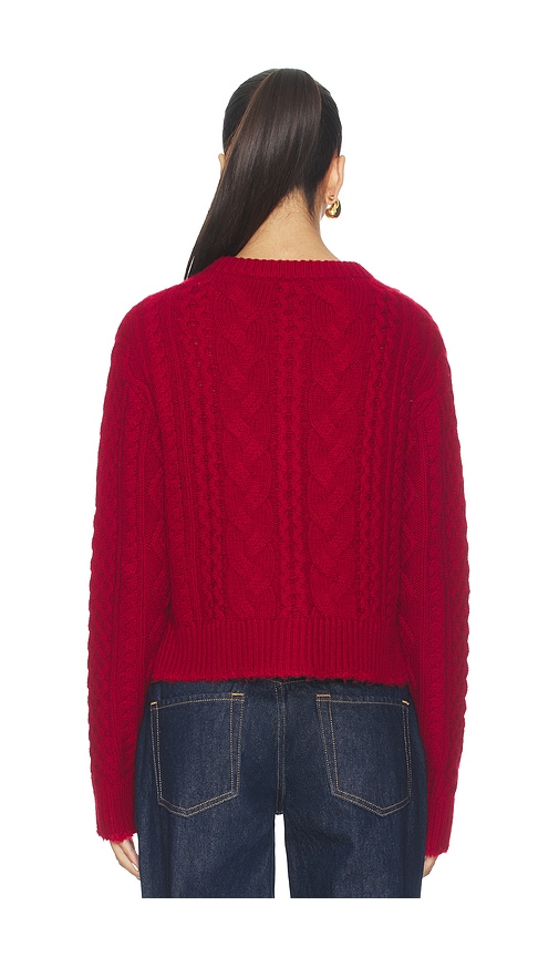  Re/done Cardigan Cable In Red. Größe S. Also In Xs, M, L. 