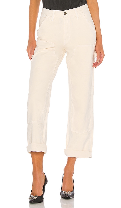 RE/DONE Workmans Pant in Off White | REVOLVE