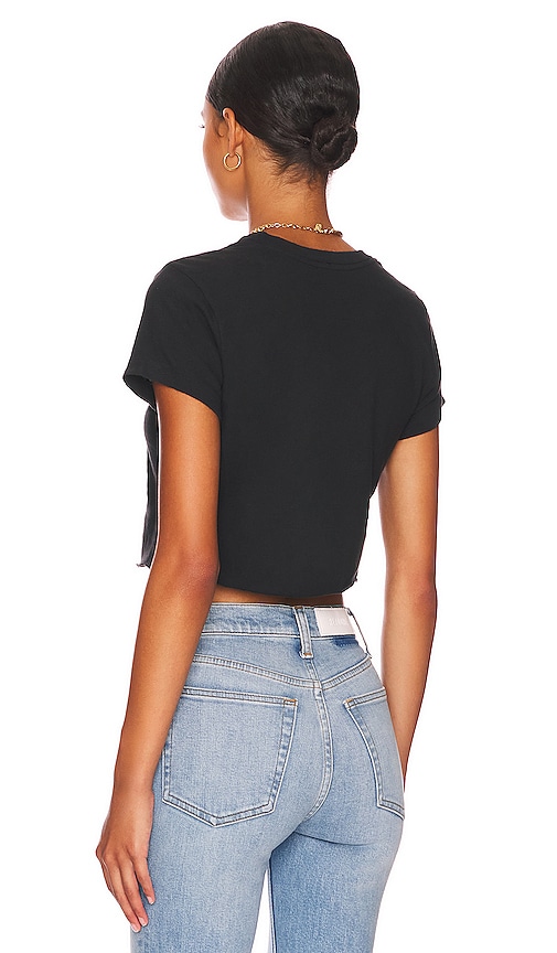  Re/done Shirt Cropped 60s In Black. Größe Xs. Also In S, M, L. 