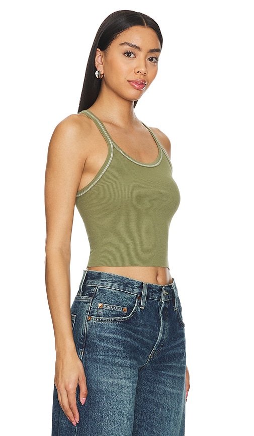 CROPPED RIBBED TANK