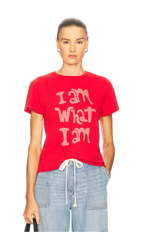 What I Am Classic Tee in Red. - size XS (also in L, M, S, XL, XXL)