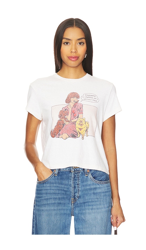 Re/done Puppies 50s Boxy Tee In Multi