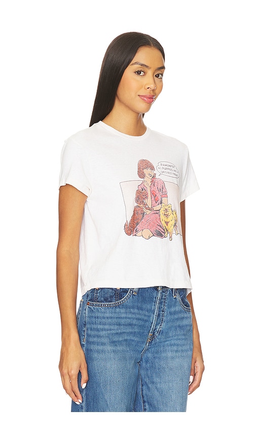 Re/done Puppies 50s Boxy Tee In Multi