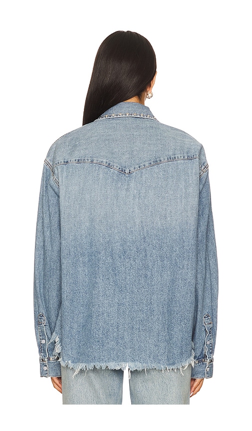  Re/done Hemd Western In Blue. Größe Xs. Also In M. 