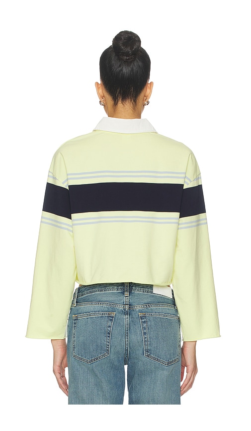  Re/done Cut Off Rugby Polo Top In Yellow. Size S. Also In M, L. 