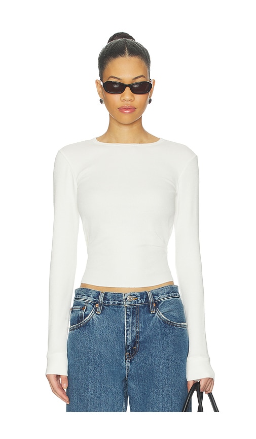 RE/DONE Baby Waffle Long Sleeve Top