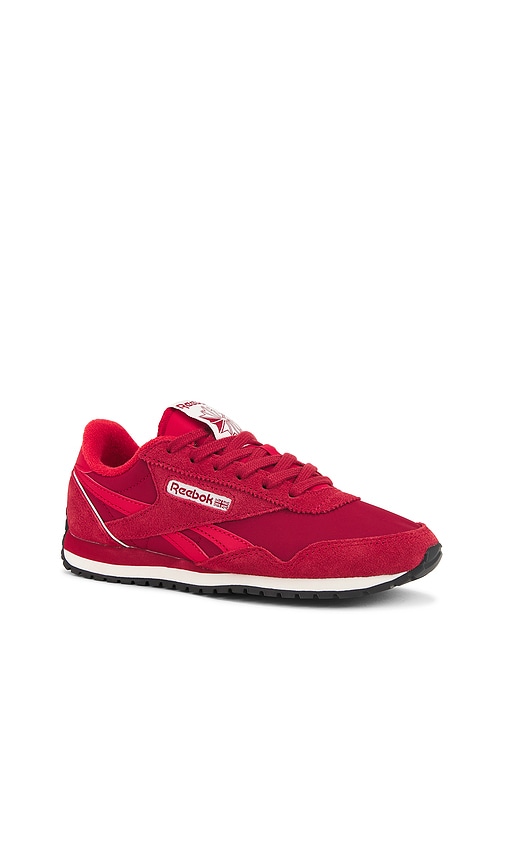 Reebok Classic Az Red And White Lace-up Sneakers In Red & White
