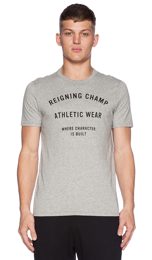 Reigning Champ Set-In Tee in Heather Grey