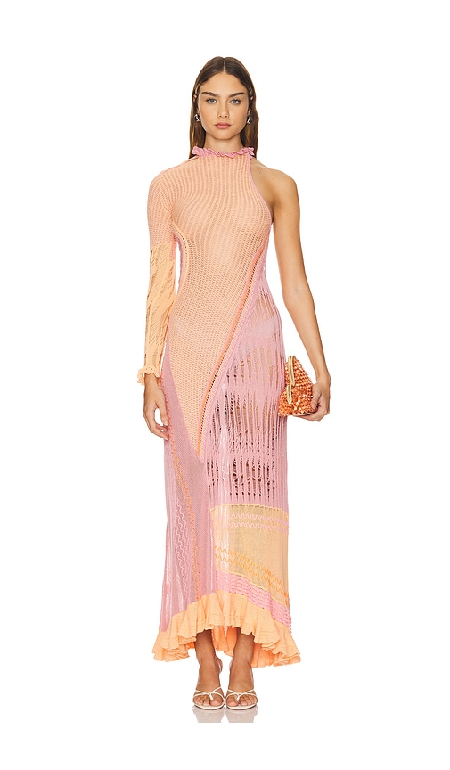 Roberta Einer Bianca Dress in Peach