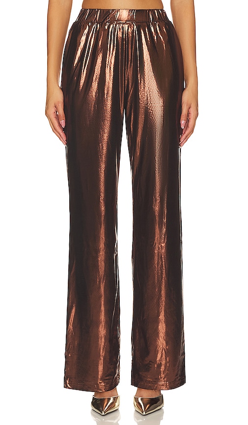 Shop Remi X Revolve Camille Pant In Chocolate Brown