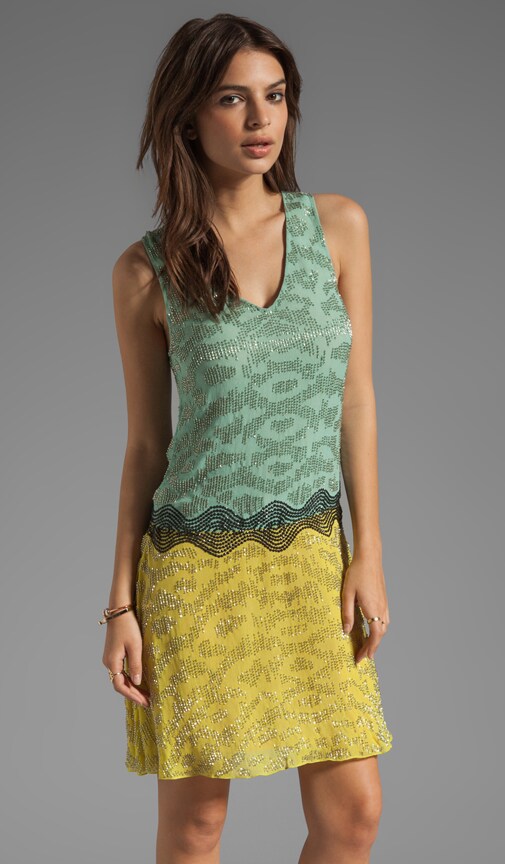 Embellished Two Tone Dress