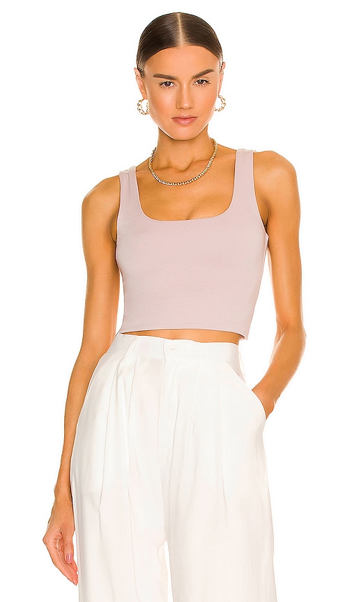 COTTON CITIZEN Capri Crop Tank in White