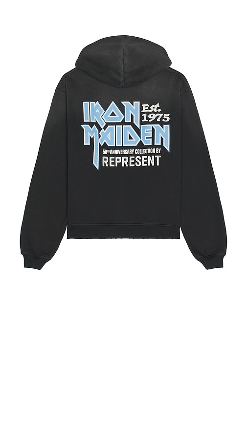 X Iron Maiden Anniversary Hoodie in Black. - size L (also in M, S, XL/1X) - REPRESENT - Modalova