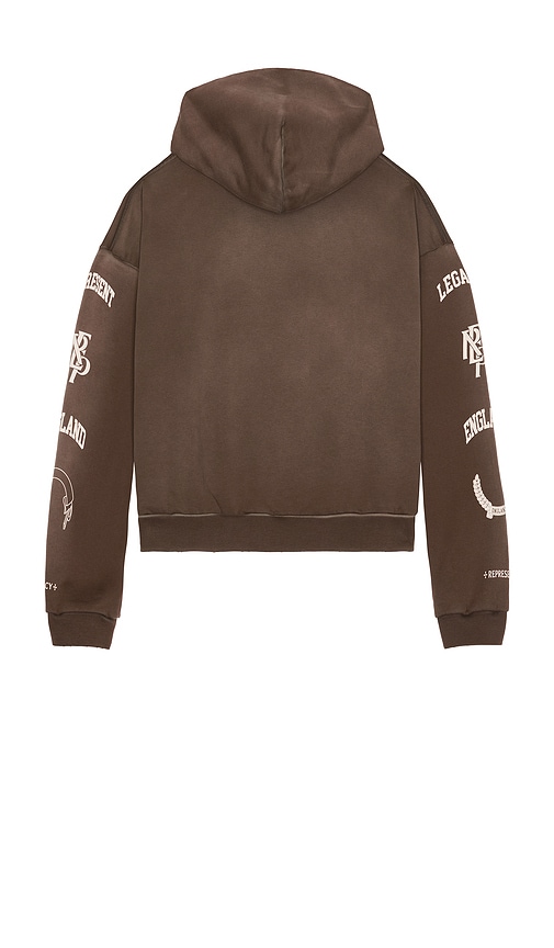 Represent Cotton Legacy Crest Hoodie In Brown
