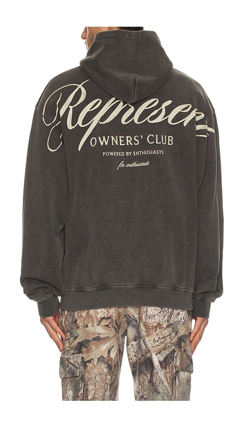 Represent Owners Club Script Hoodie In Animal Print