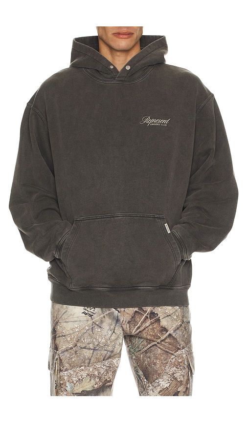 Represent Owners Club Script Hoodie In Animal Print