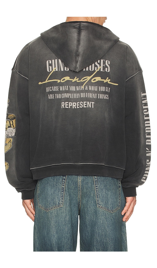 REPRESENT x Guns N' Roses Cross Zip Through Hoodie