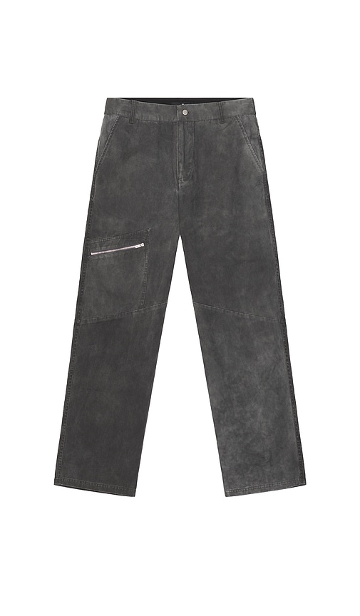 Represent Straight-leg Cotton Gabardine Trousers In Gray
