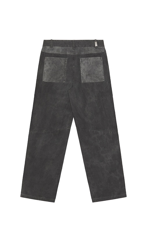 Represent Straight-leg Cotton Gabardine Trousers In Gray
