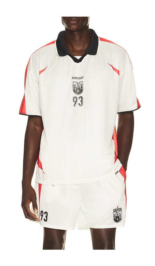 Represent Spike Football Top In White