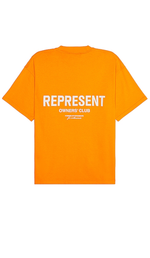 Represent Owners Club T-shirt In Neon Orange