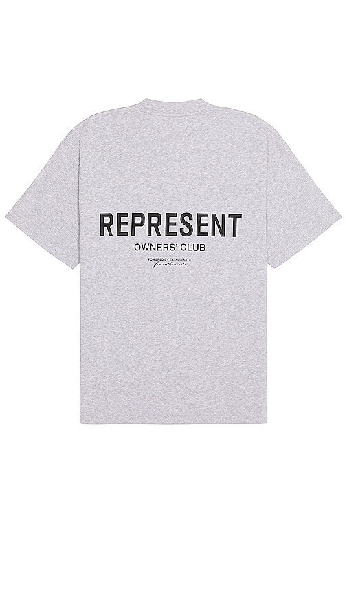 Represent Owners Club T-shirt In Ash Grey & Black