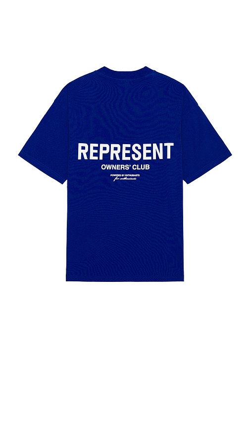 Shop Represent Owners Club T-shirt In 钴蓝色