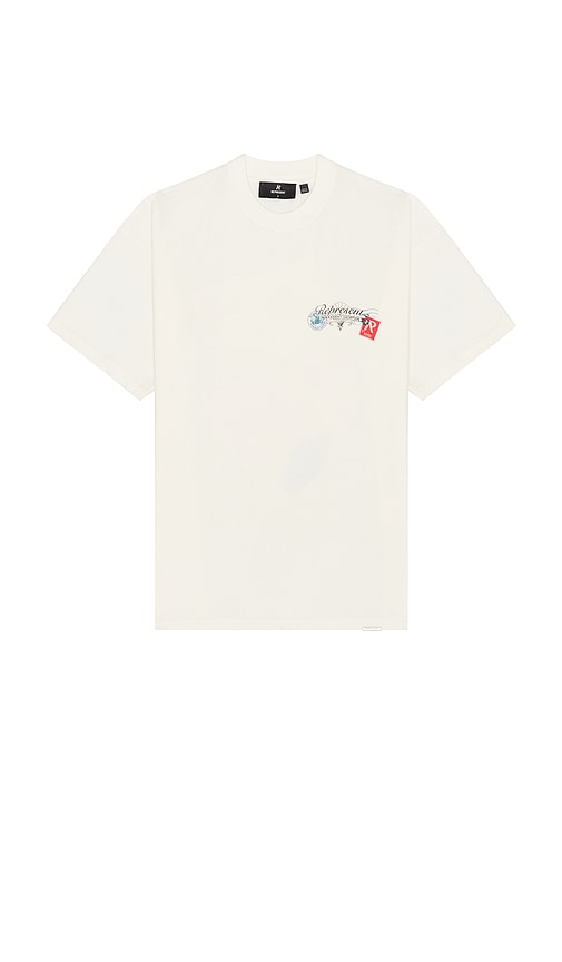 Represent Cotton Postcard T-shirt In Antique White