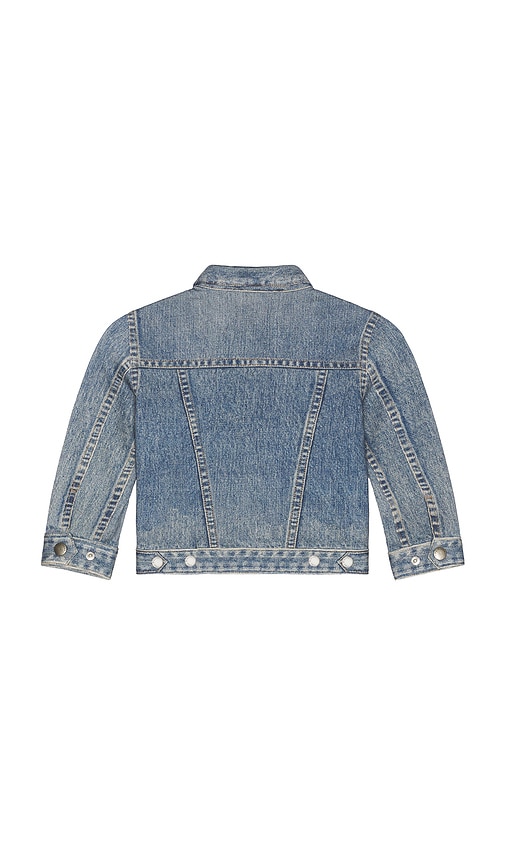 Rag & Bone Mini Miramar Trucker Jacket In Blue