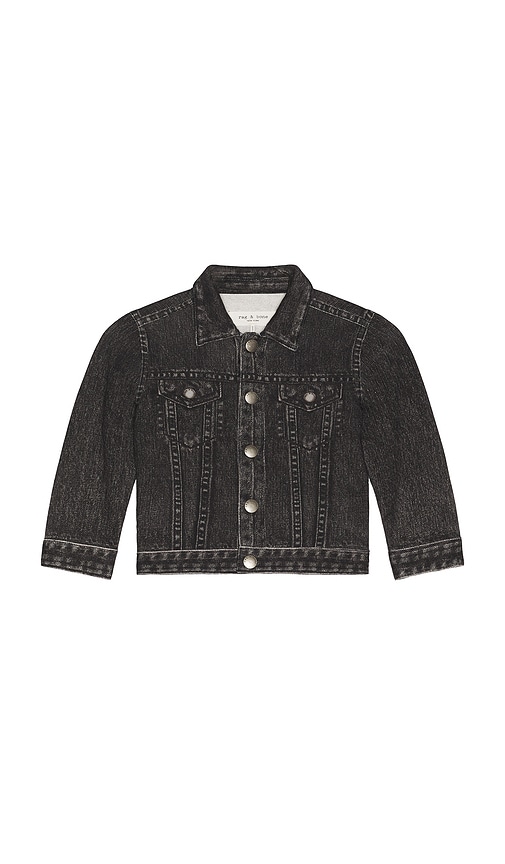 Rag & Bone Mini Miramar Trucker Jacket In Black
