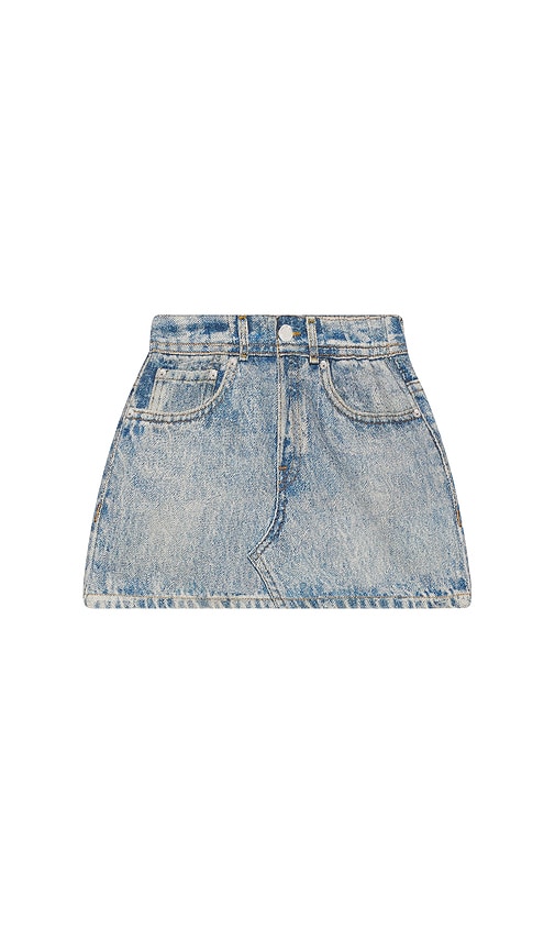 Rag & Bone Mini Miramar Terry Skirt In Blue