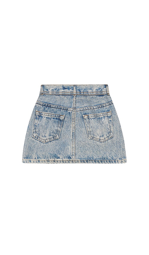 Rag & Bone Mini Miramar Terry Skirt In Blue