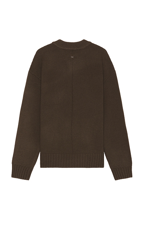 Shop Rag & Bone Clarkson Mixed Media Quarter Zip Sweater In Brown