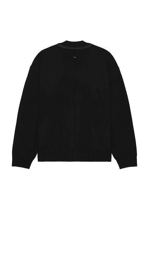 Rag & Bone Clarkson Suede Cardigan In 블랙
