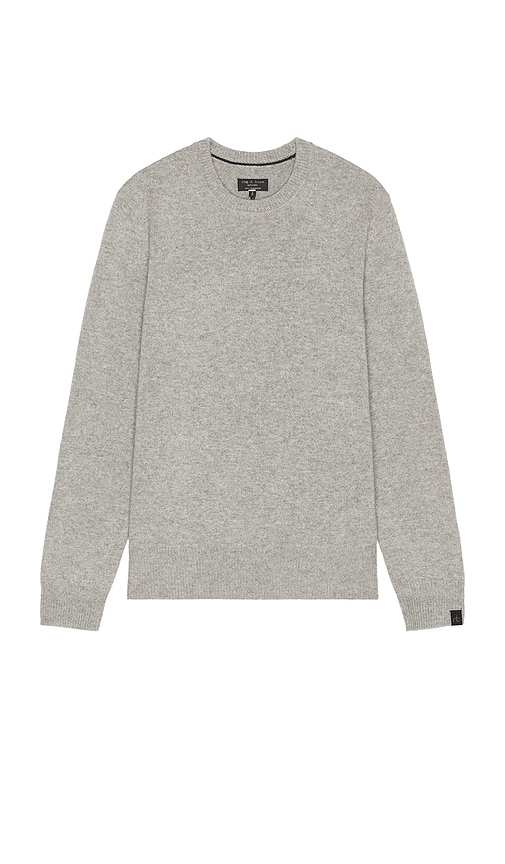 Rag & Bone Declan Cashmere Crew Sweater In Animal Print