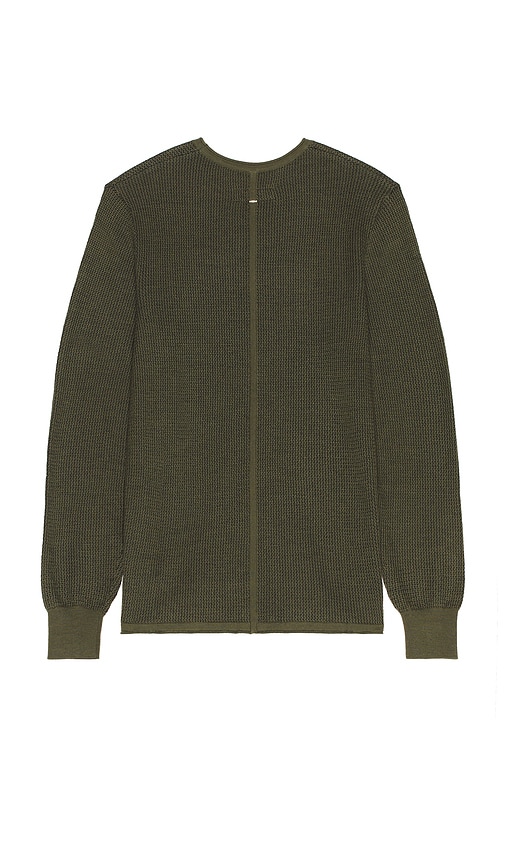 Rag & Bone Gregory Merino Long Sleeve Crew Sweater In Green