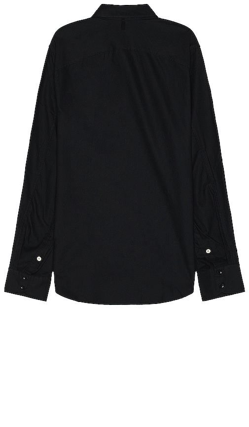 Shop Rag & Bone Engineered Oxford Shirt In Black