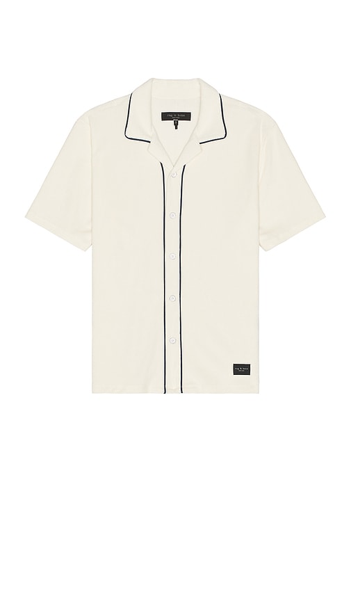 Rag & Bone Toweling Avery Shirt in Ivory