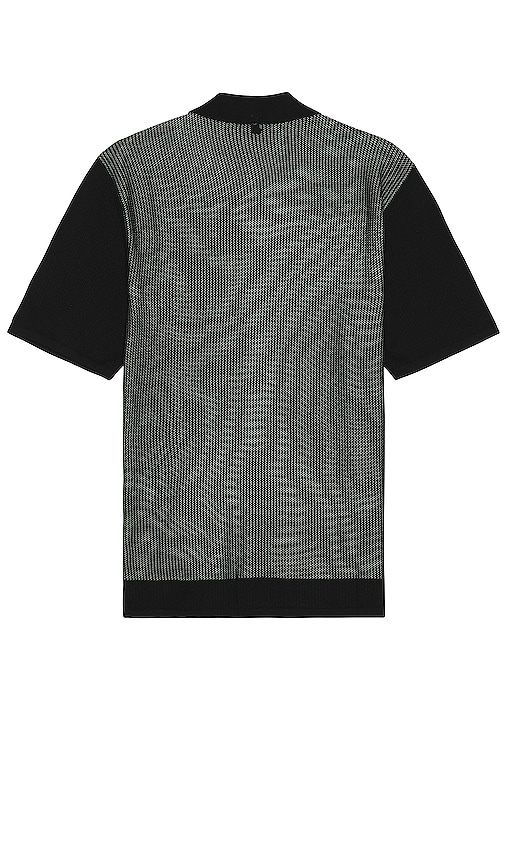 Shop Rag & Bone Harvey Knit Camp Shirt In Black