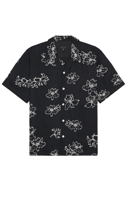 Shop Rag & Bone Avery Resort Shirt In Black