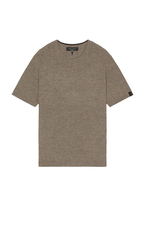 Rag & Bone Crawford Cashmere Blend Tee In Brown