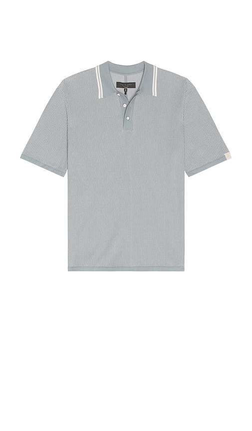  Rag & Bone Polohemd In Blue. Größe M. Also In S, Xl/1x. 