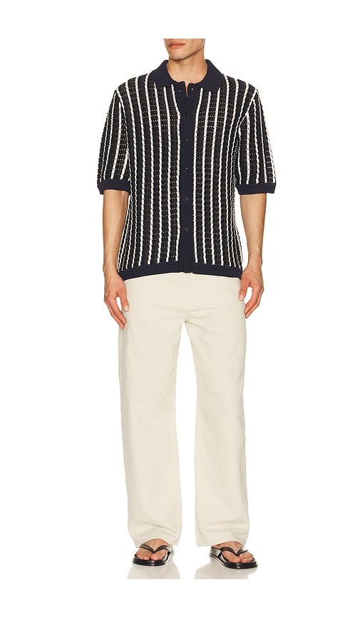 Rag & Bone Hemd Crochet Dalton In Navy. Größe S. Also In M, L, Xl/1x. 