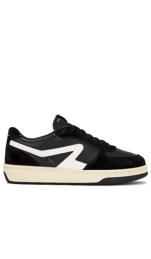 Rag & Bone Retro Court Sneaker in Black & White