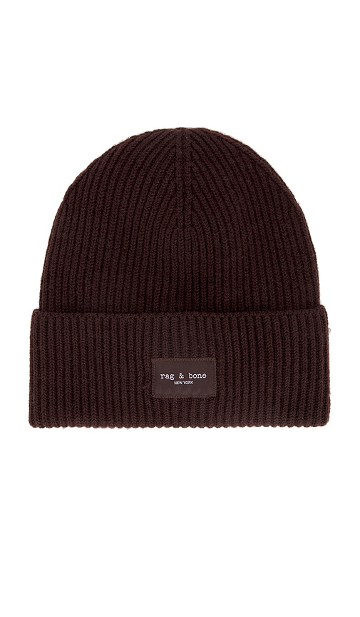 Shop Rag & Bone Blake Beanie In Chocolate