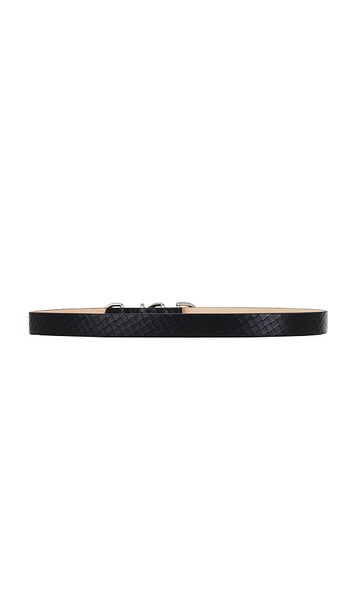 Shop Rag & Bone Baby Spire Hip Belt In Black Basket Weave