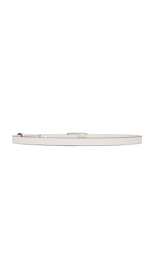 Rag & Bone Baby Rounded Rebound Belt In Antqwht